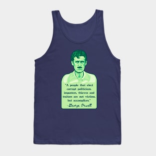 George Orwell Portrait and Quote Tank Top